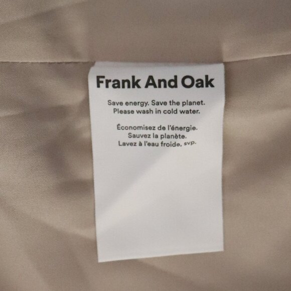Frank + Oak Women M Tan Single Breasted Blazer + Pleated Mini Skirt 2-Piece Suit - Picture 15 of 16
